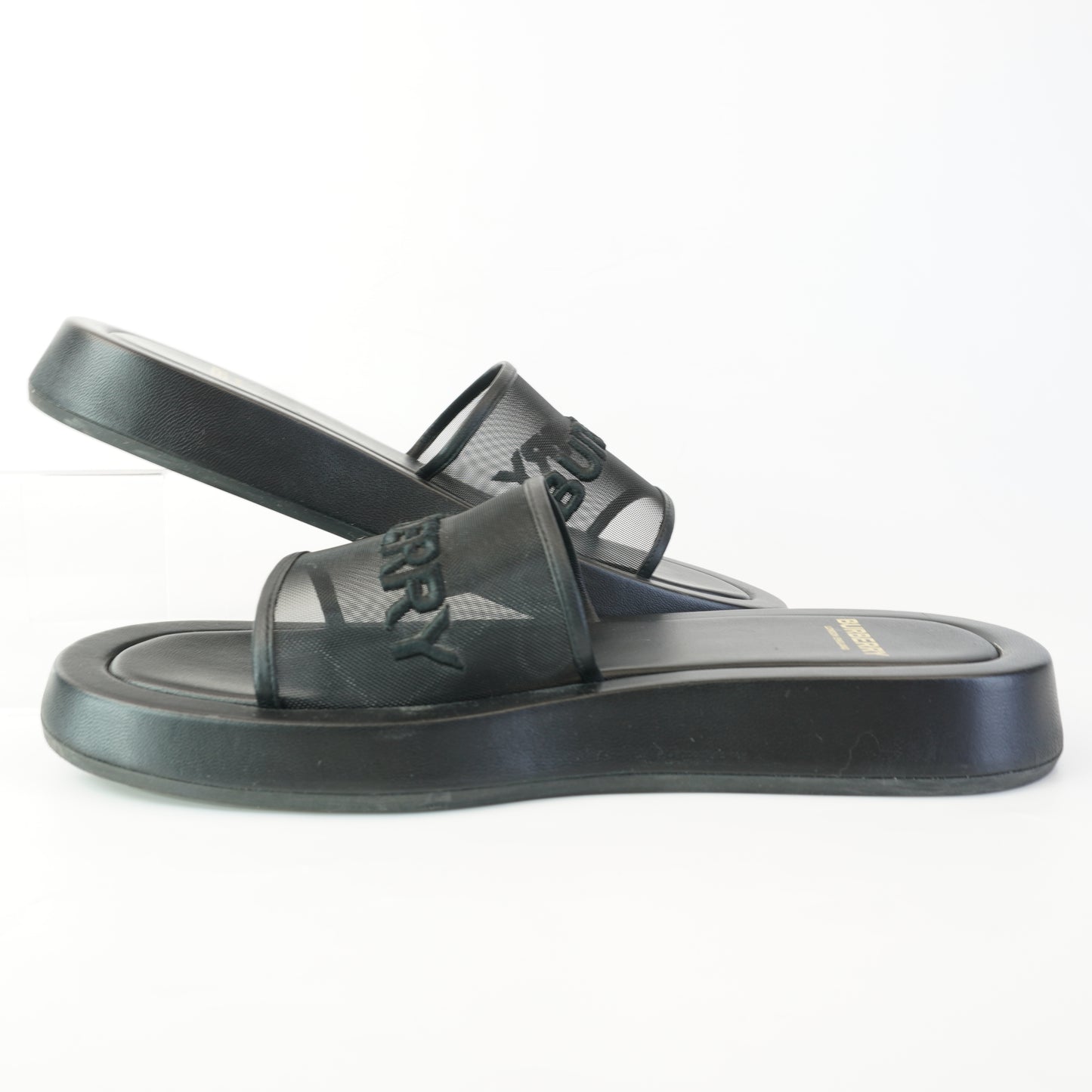 Burberry	Black Sandals size.38