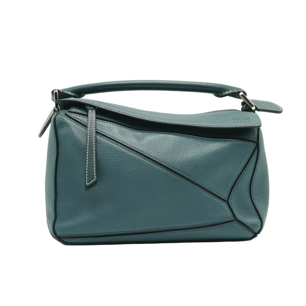 Loewe Calfskin Puzzle Small Dusty Blue SHW