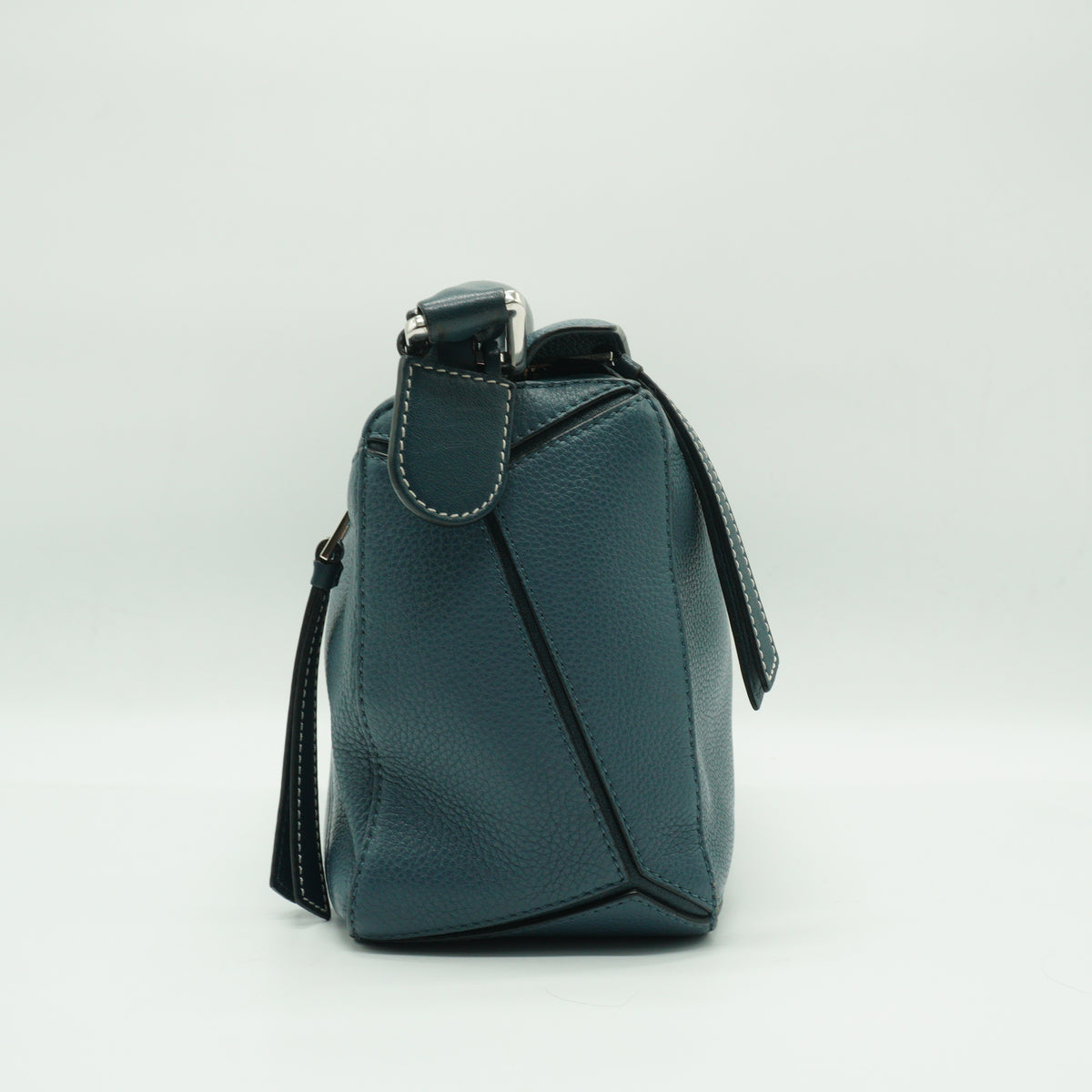 Loewe Calfskin Puzzle Small Dusty Blue SHW