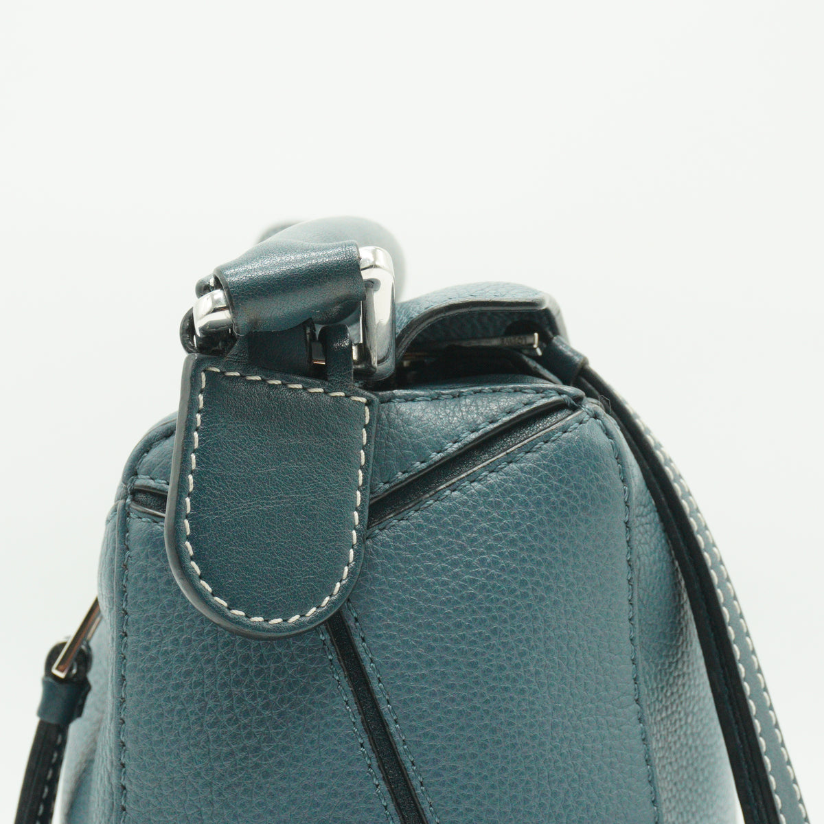 Loewe Calfskin Puzzle Small Dusty Blue SHW