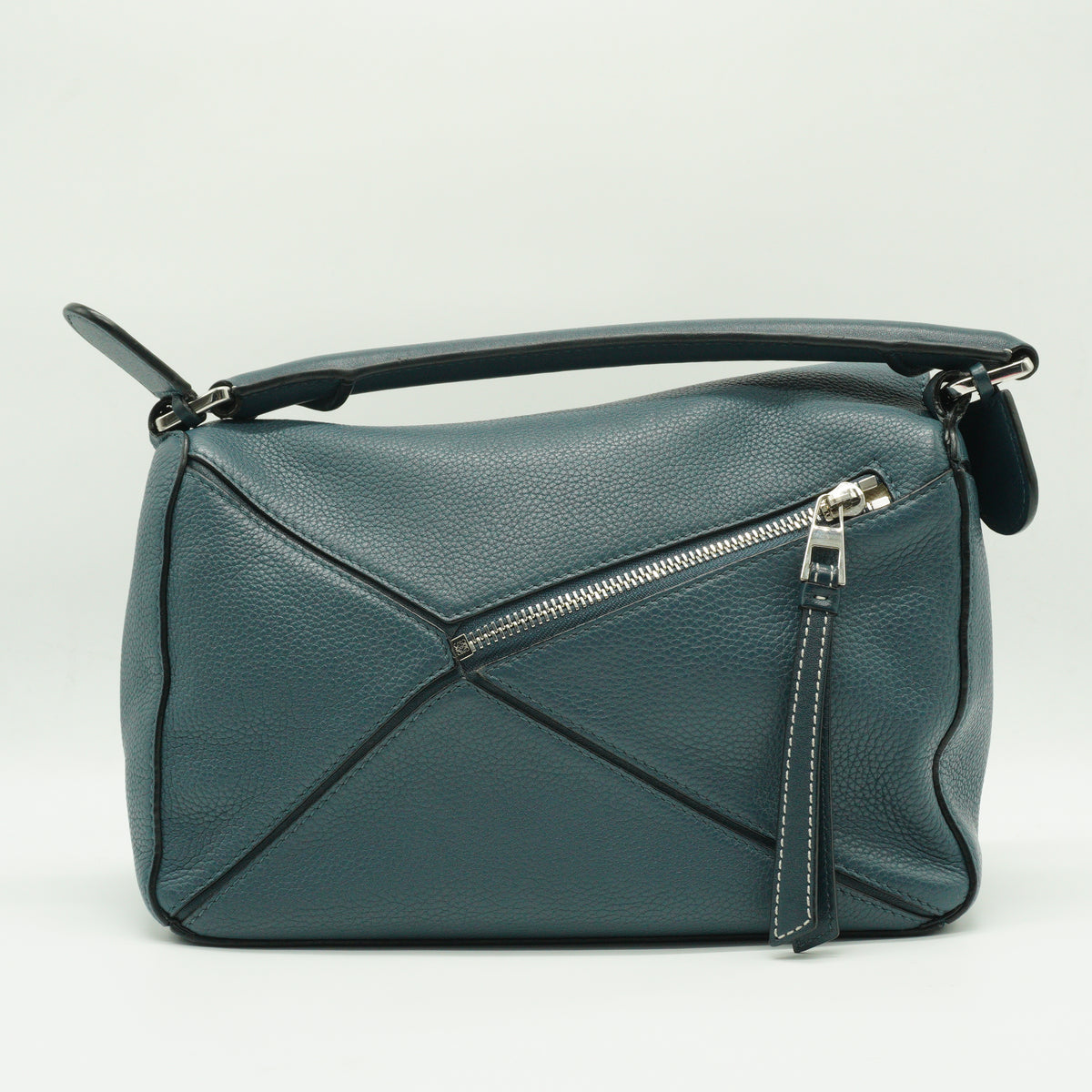 Loewe Calfskin Puzzle Small Dusty Blue SHW
