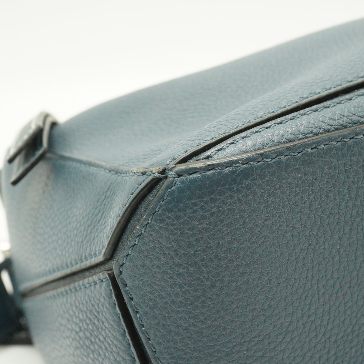Loewe Calfskin Puzzle Small Dusty Blue SHW