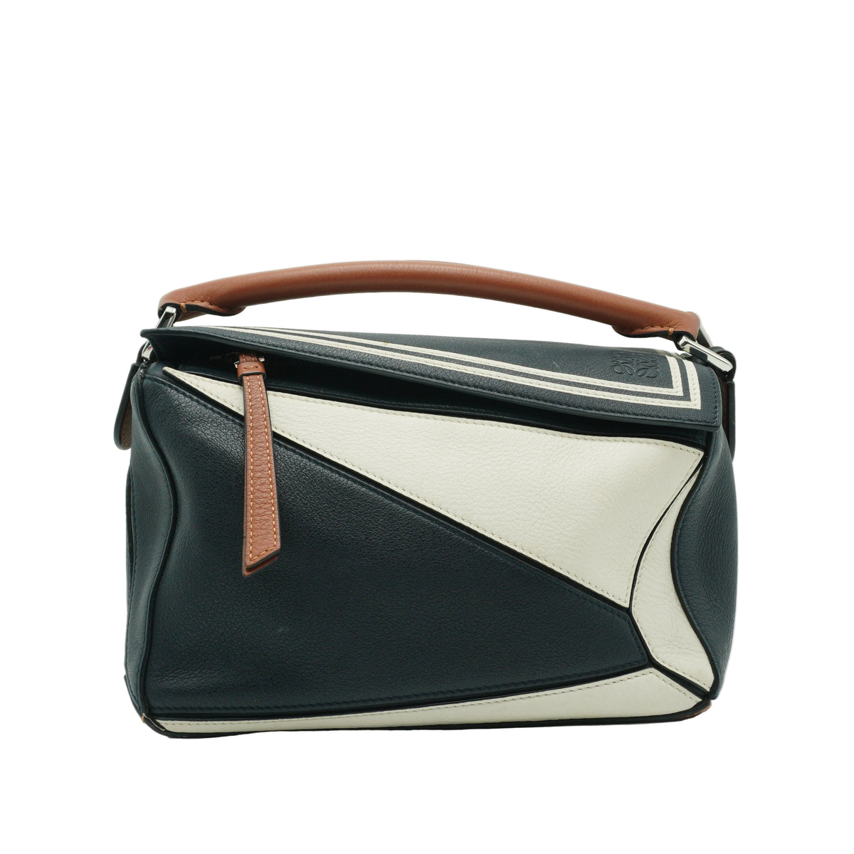 Loewe Calfskin Puzzle Small Tricolor SHW