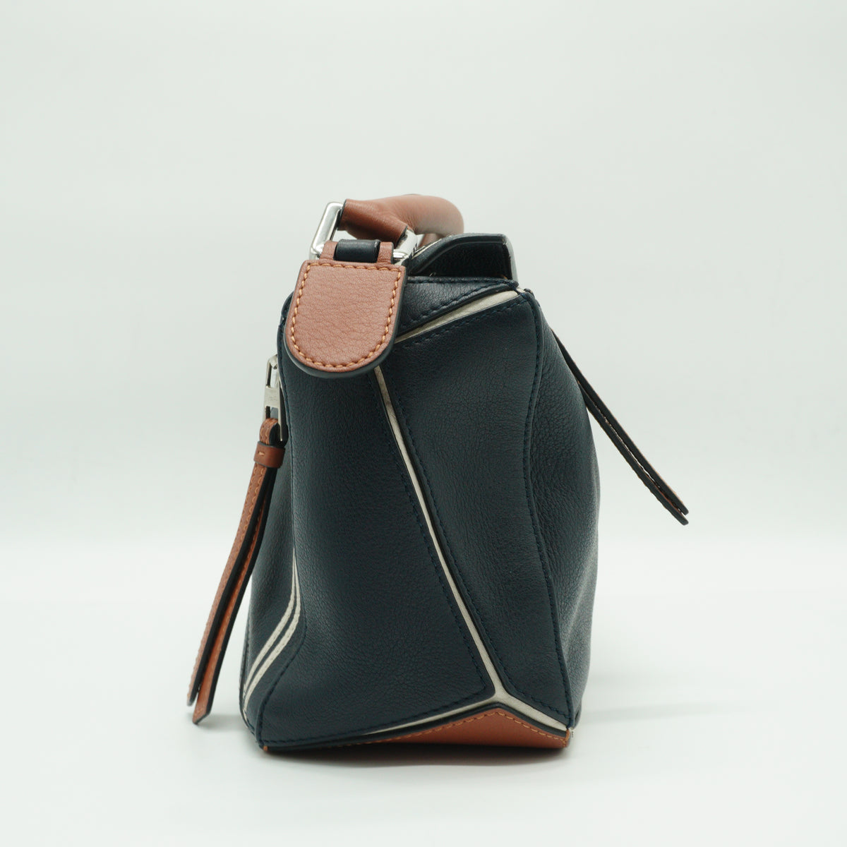 Loewe Calfskin Puzzle Small Tricolor SHW
