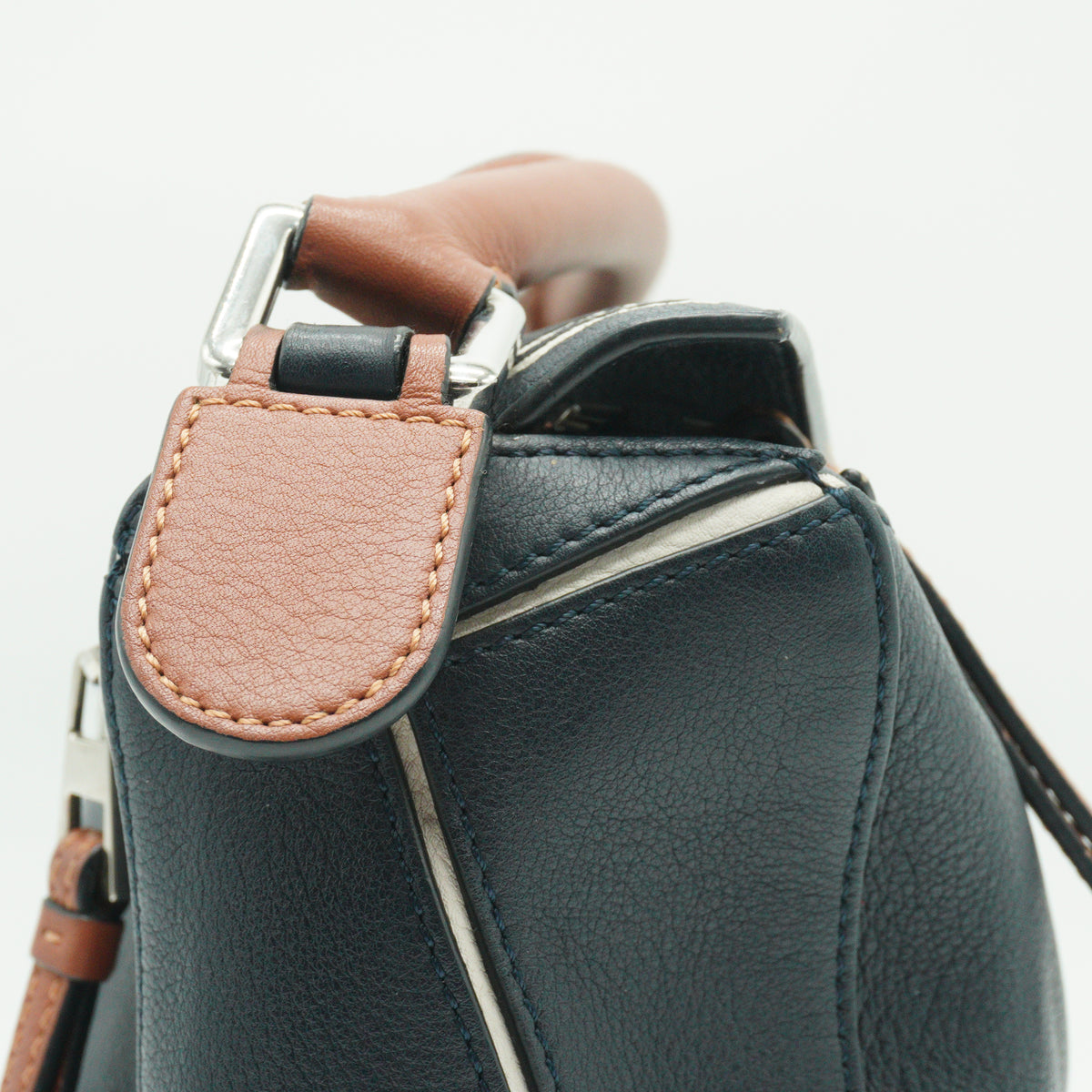 Loewe Calfskin Puzzle Small Tricolor SHW