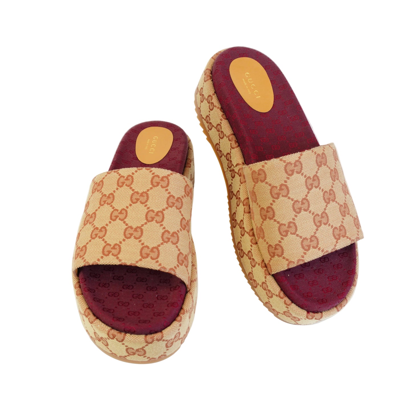 Gucci Ruggine Beige Slide Sandals