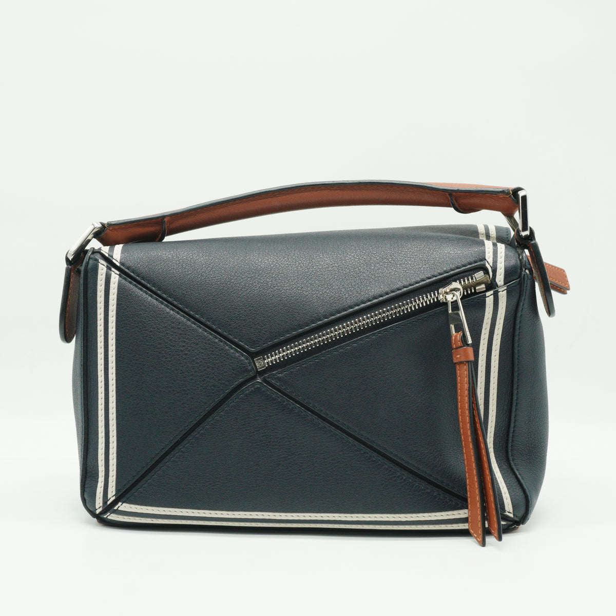 Loewe Calfskin Puzzle Small Tricolor SHW