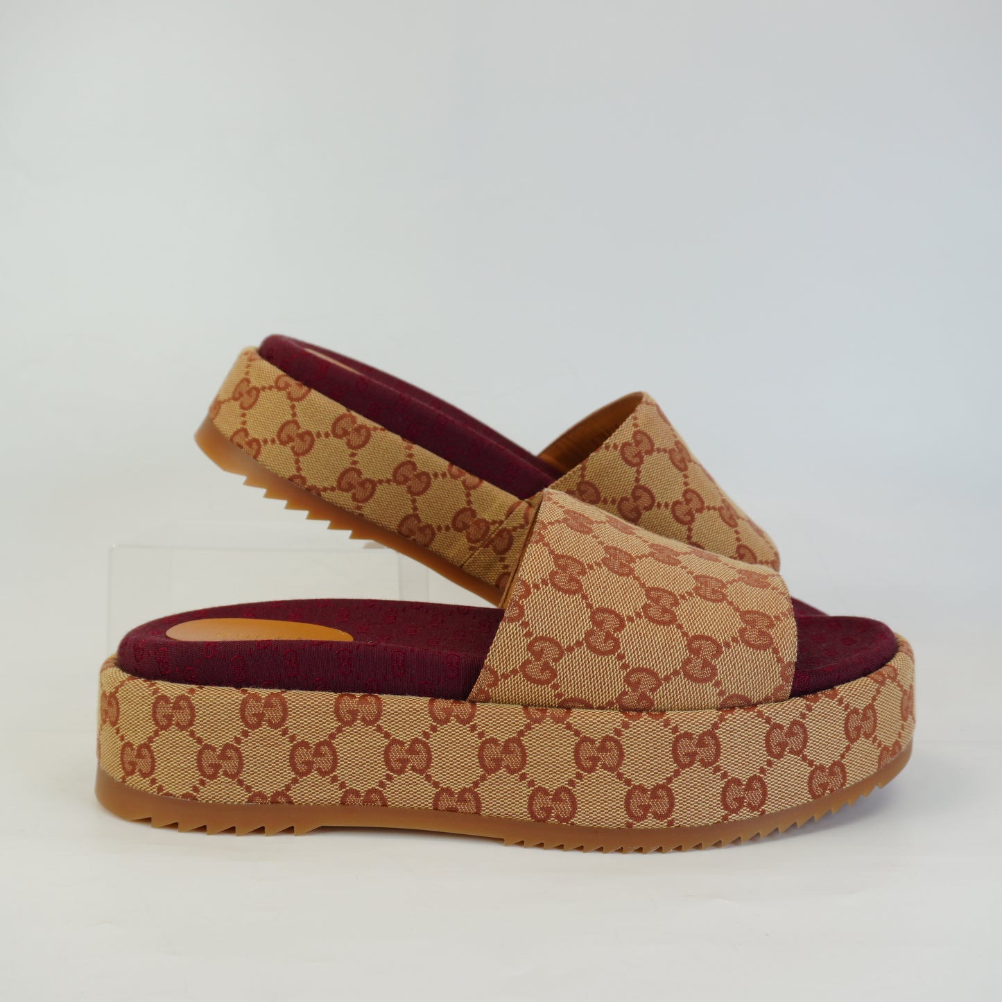 Gucci Ruggine Beige Slide Sandals