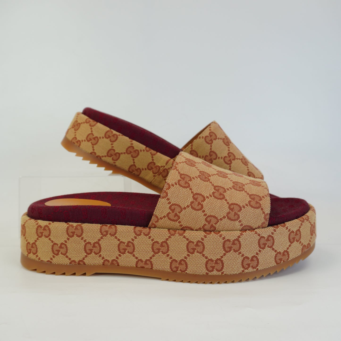 Gucci Ruggine Beige Slide Sandals