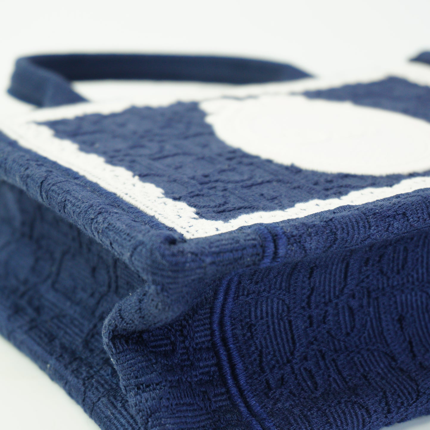 Dior	Book Tote Navy Blue Mini SHW