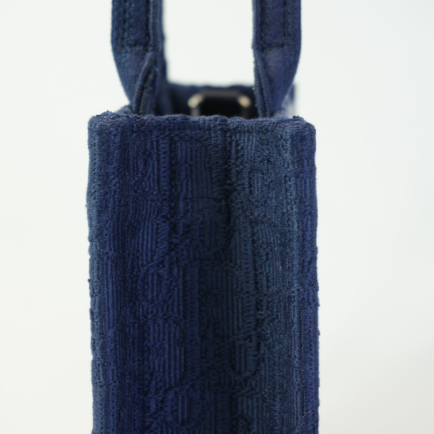 Dior	Book Tote Navy Blue Mini SHW
