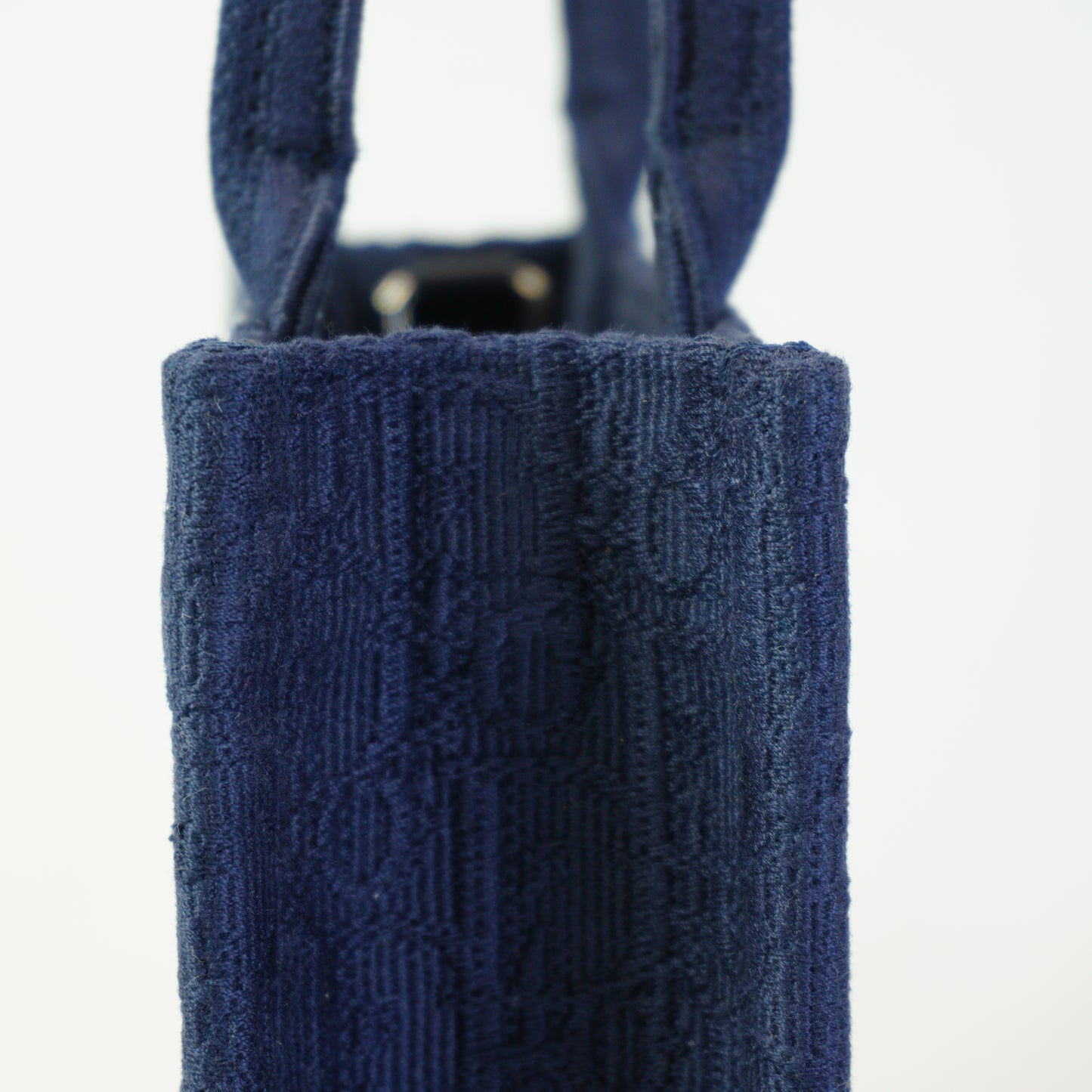 Dior	Book Tote Navy Blue Mini SHW