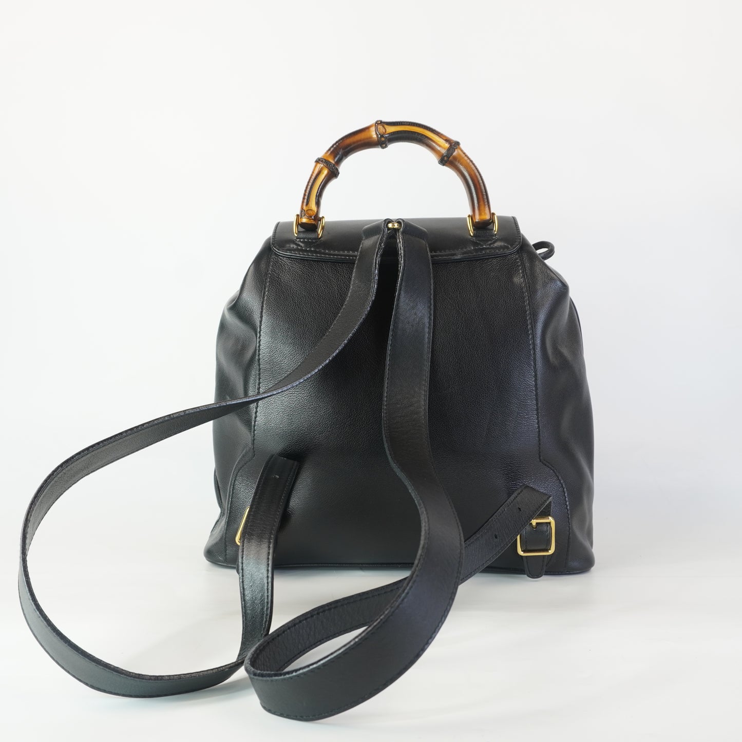 Gucci Bamboo Backpack Black