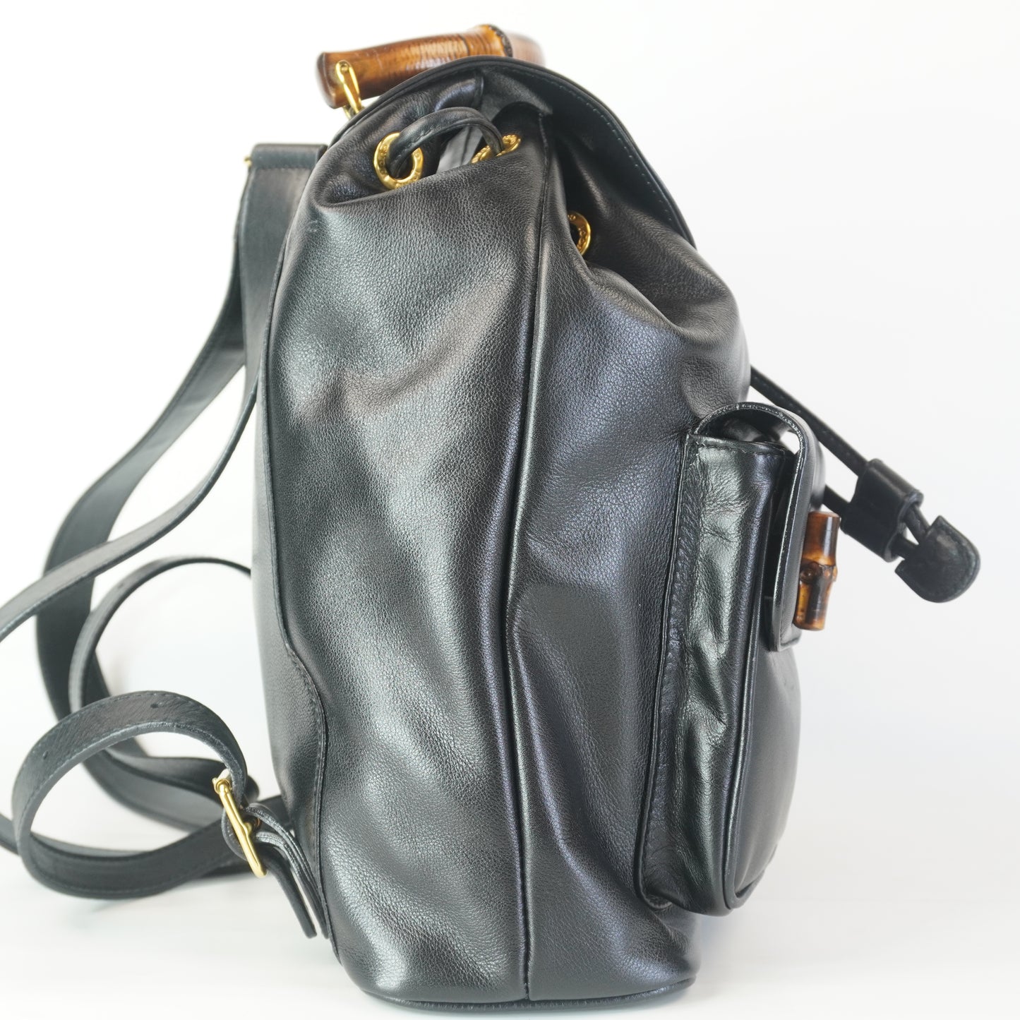 Gucci Bamboo Backpack Black
