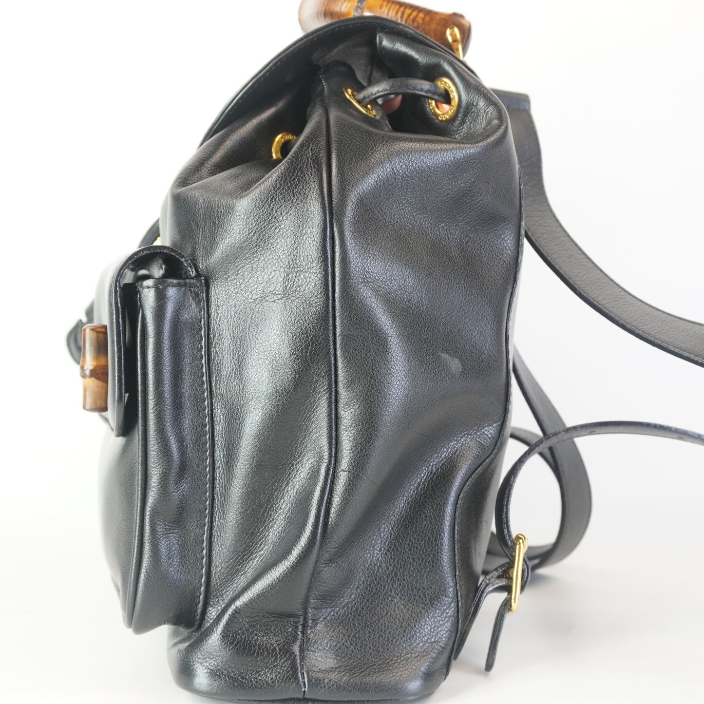 Gucci Bamboo Backpack Black