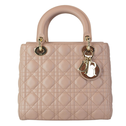 Dior	Lady Dior Medium Pink GHW Small
