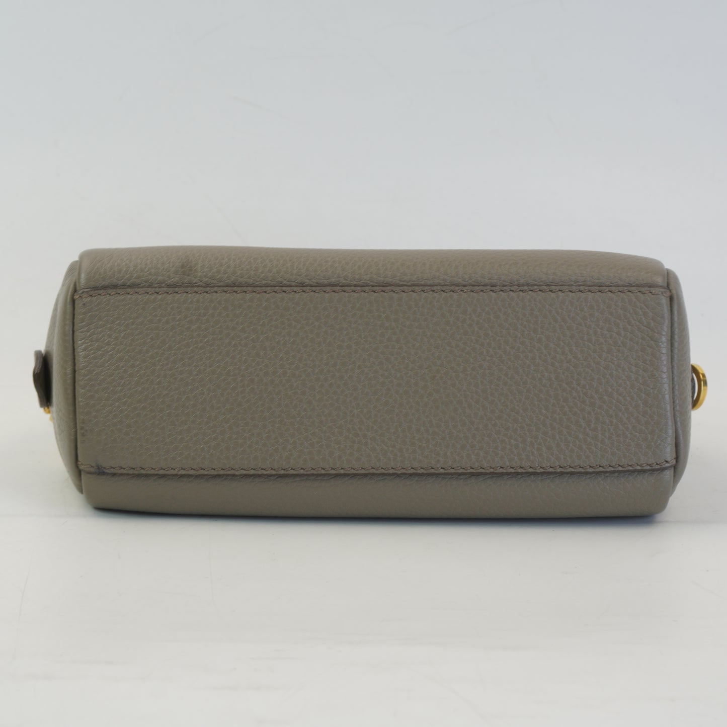 Prada Vitello Daino Leather Pouch Beige GHW