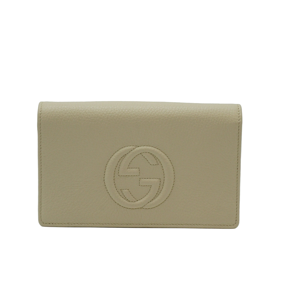Gucci Soho Wallet on chain White GHW