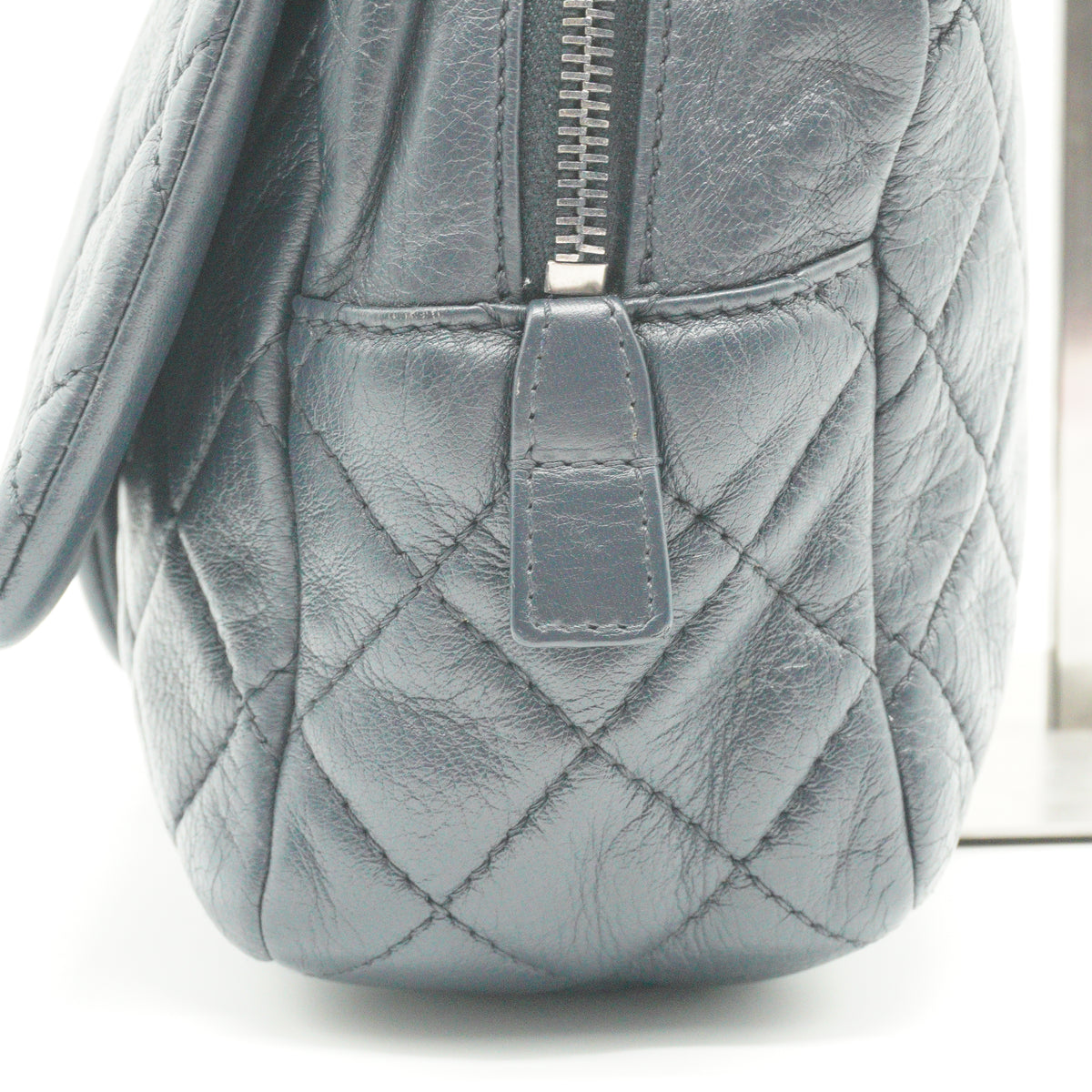 Chanel	Casual Journey Flap Lambskin Large Blue SHW