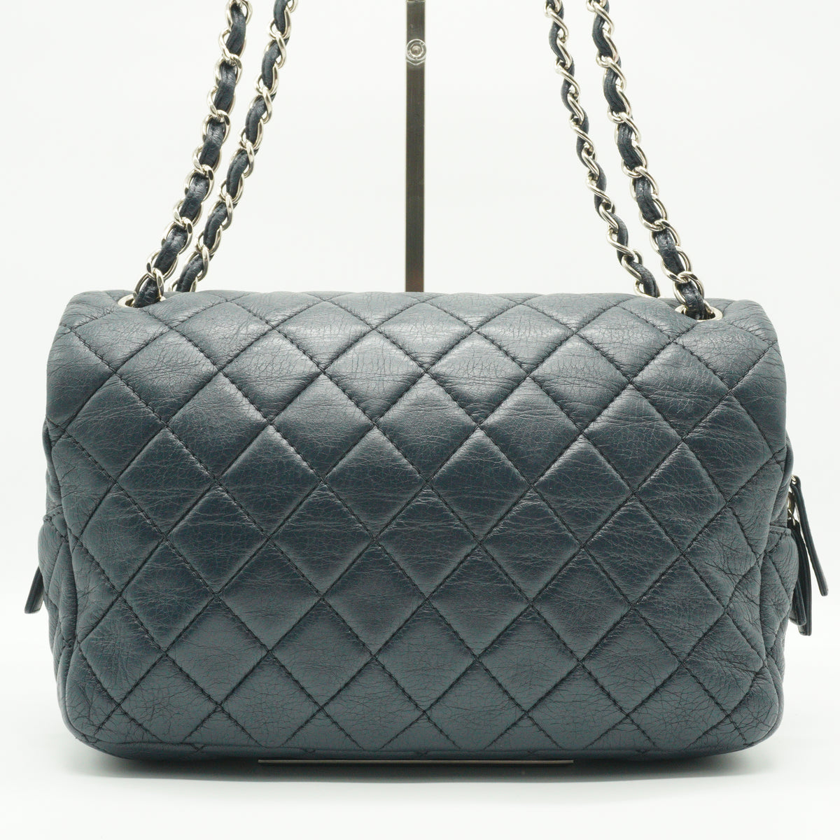 Chanel	Casual Journey Flap Lambskin Large Blue SHW