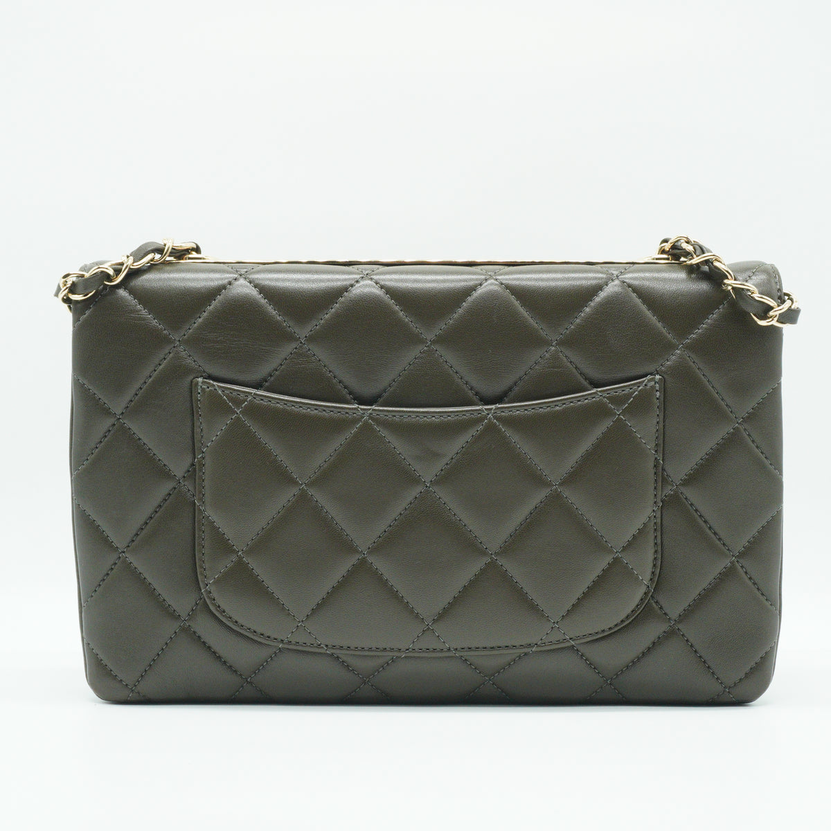 Chanel	Trendy CC Flap Lambskin Small Olive Green GHW