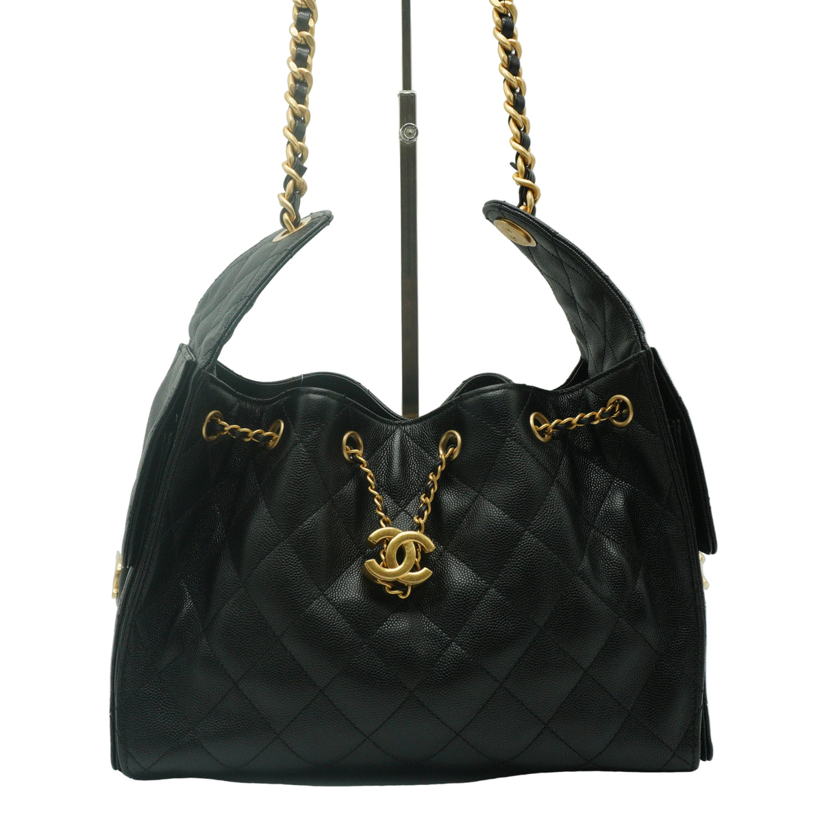 Chanel 25 Handbag Black GHW