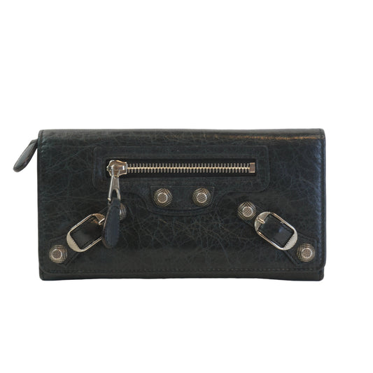 Balenciaga Giant 12 Money Wallet Black