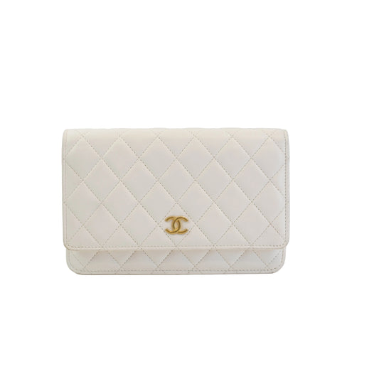 Chanel Classic Wallet On Chain GHW Small