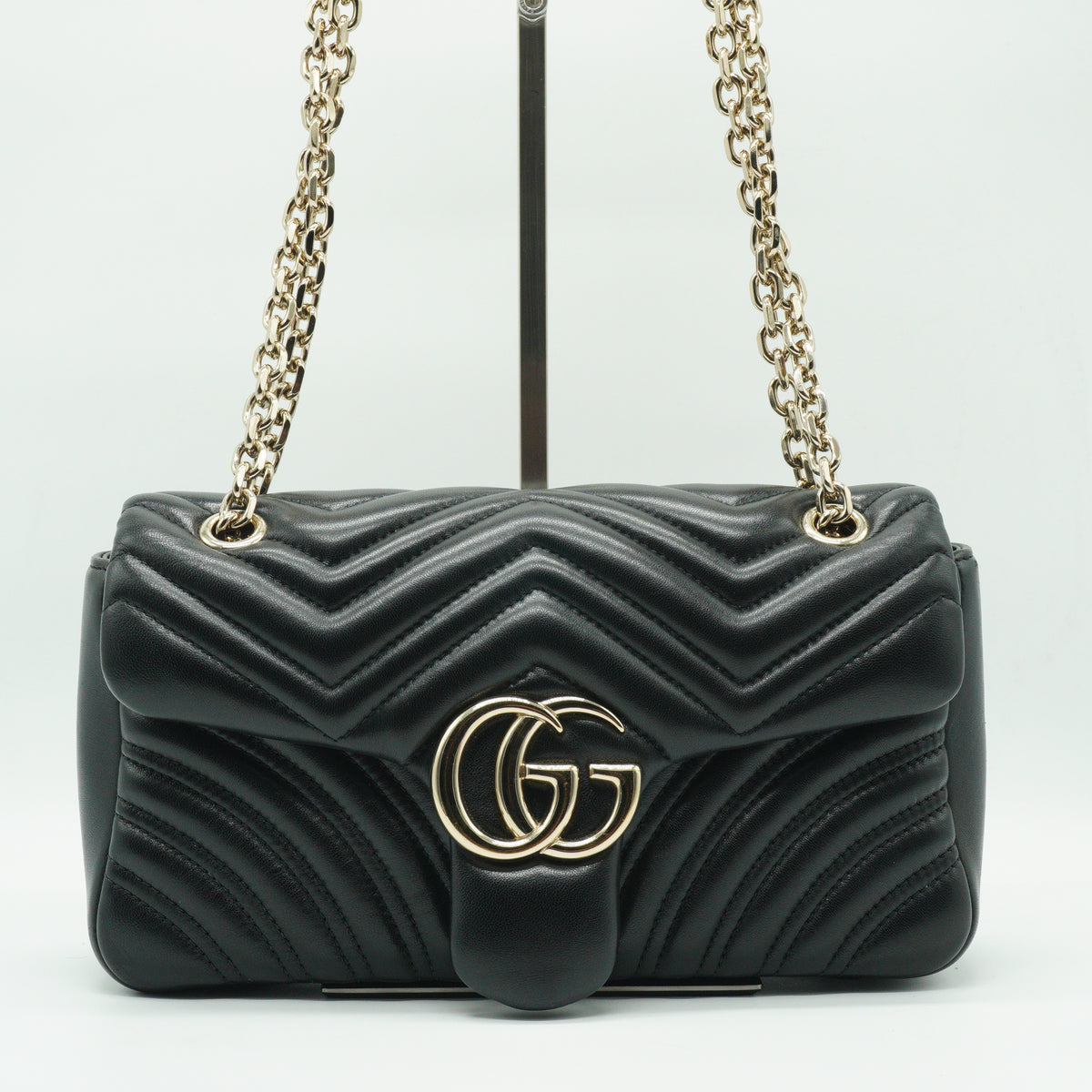 Gucci GG Marmont Black GHW Small