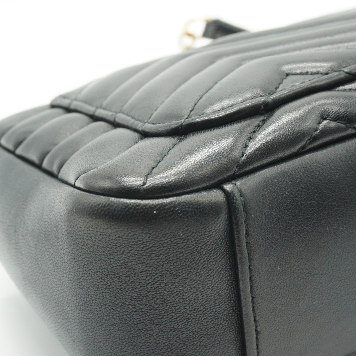 Gucci GG Marmont Black GHW Small