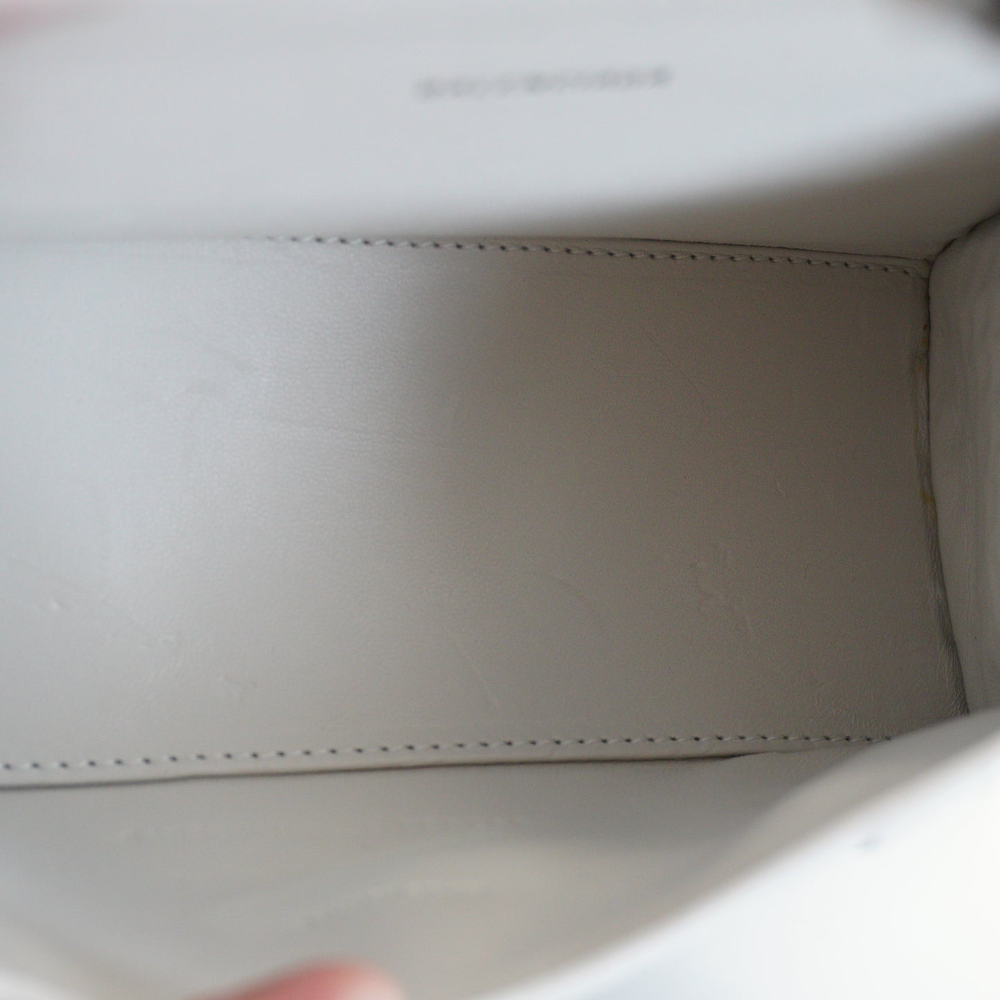 Balenciaga Hourglass Bag White Top Handle Crocodile Embossed Mini SHW