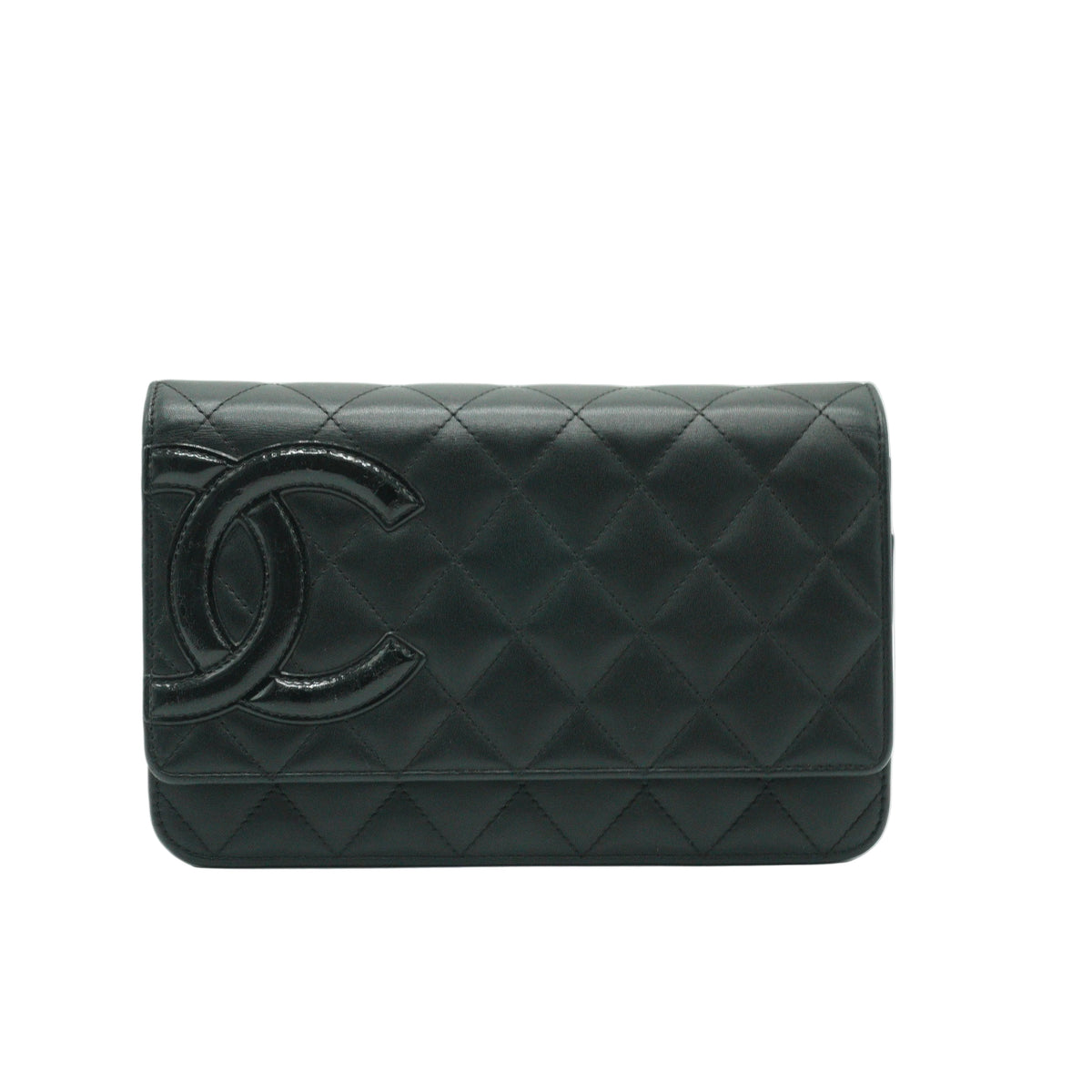 Chanel Cambon Ligne WOC Lambskin Black SHW