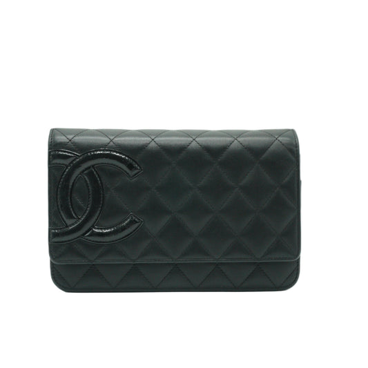 Chanel Cambon Ligne WOC Lambskin Black SHW