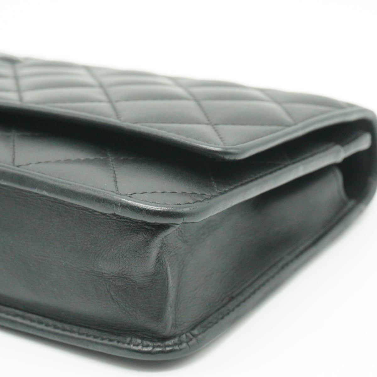 Chanel Cambon Ligne WOC Lambskin Black SHW