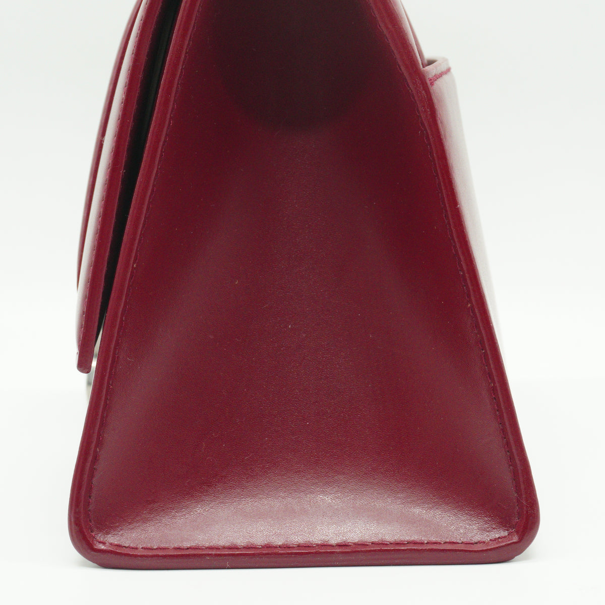 Balenciaga Hourglass Top Handle Burgundy SHW