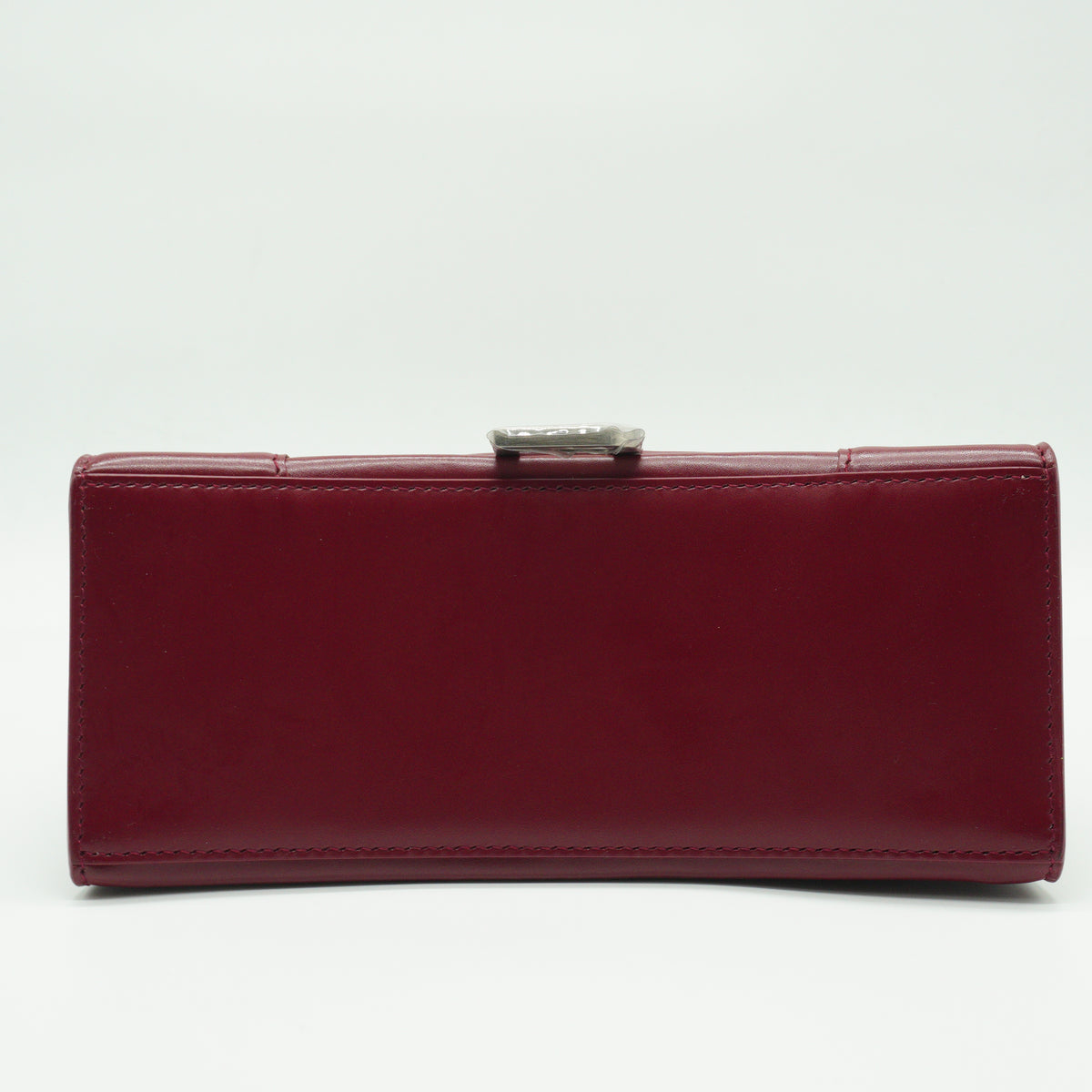 Balenciaga Hourglass Top Handle Burgundy SHW