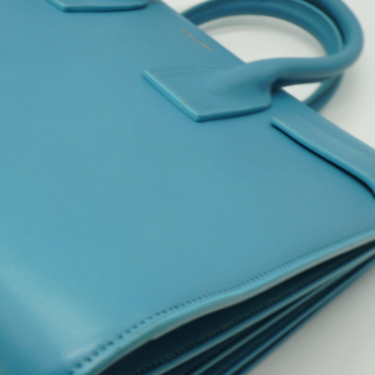 YSL Sac de Jour Medium Premium Calfskin Light Blue GHW