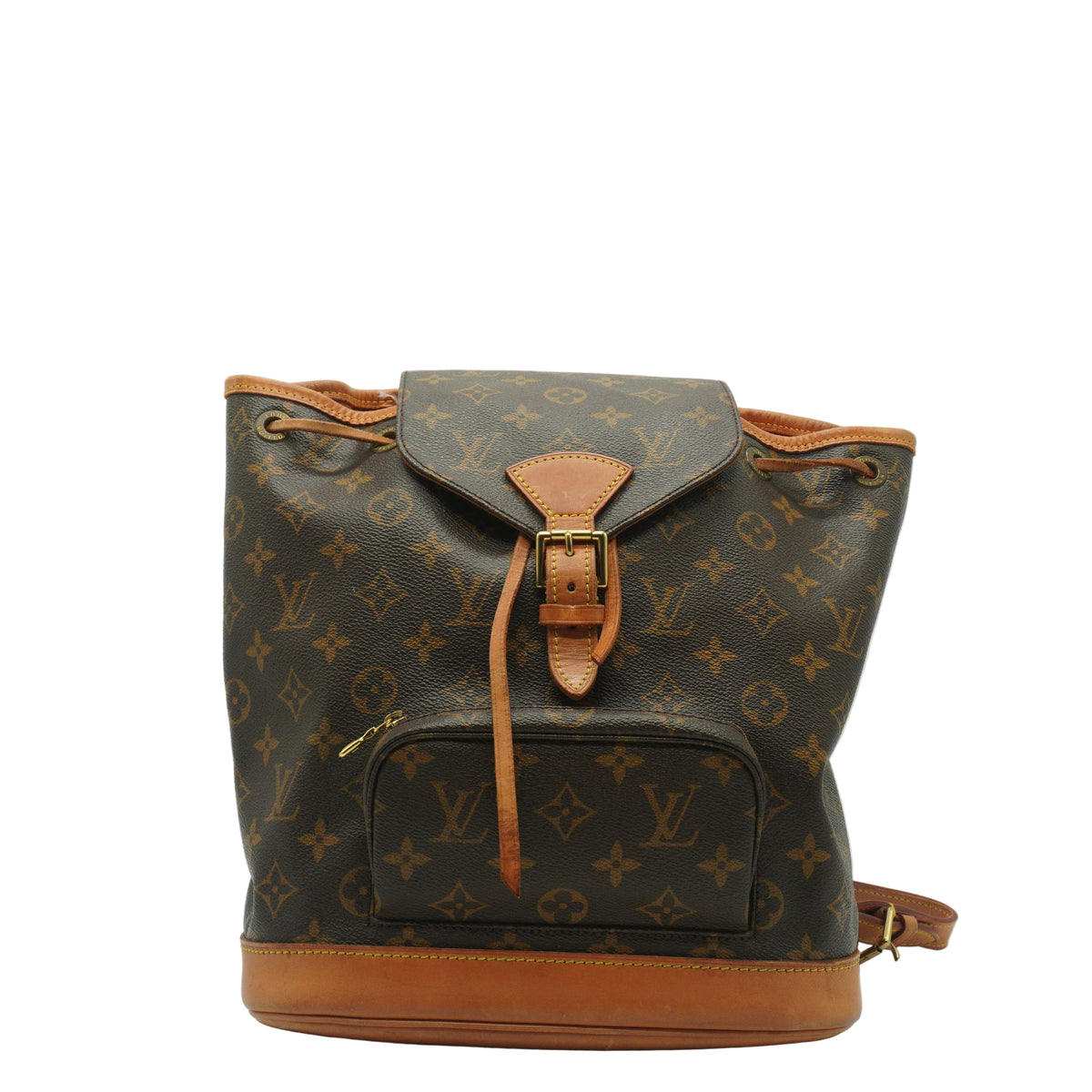 Louis Vuitton Montsouris Backpack Medium Monogram Canvas Brown GHW