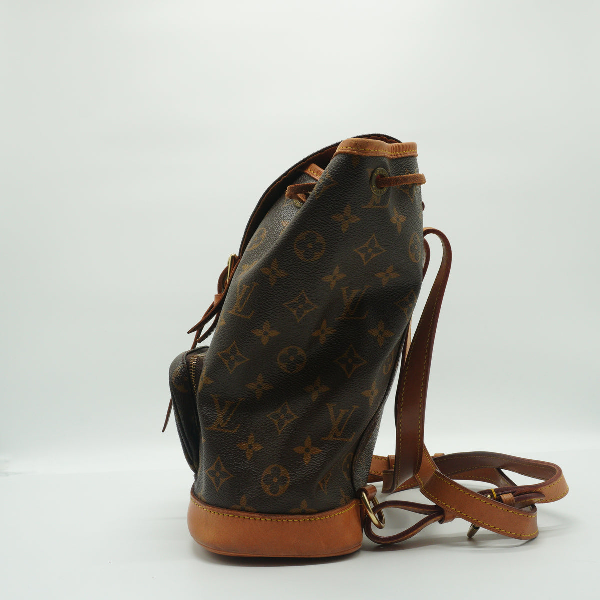 Louis Vuitton Montsouris Backpack Medium Monogram Canvas Brown GHW