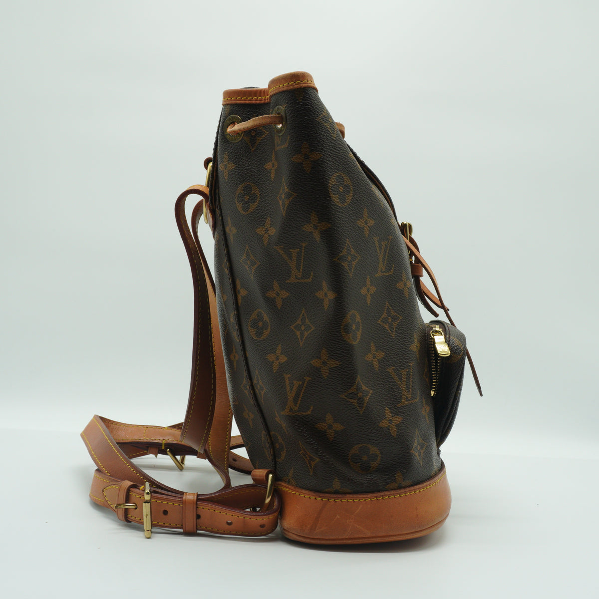 Louis Vuitton Montsouris Backpack Medium Monogram Canvas Brown GHW