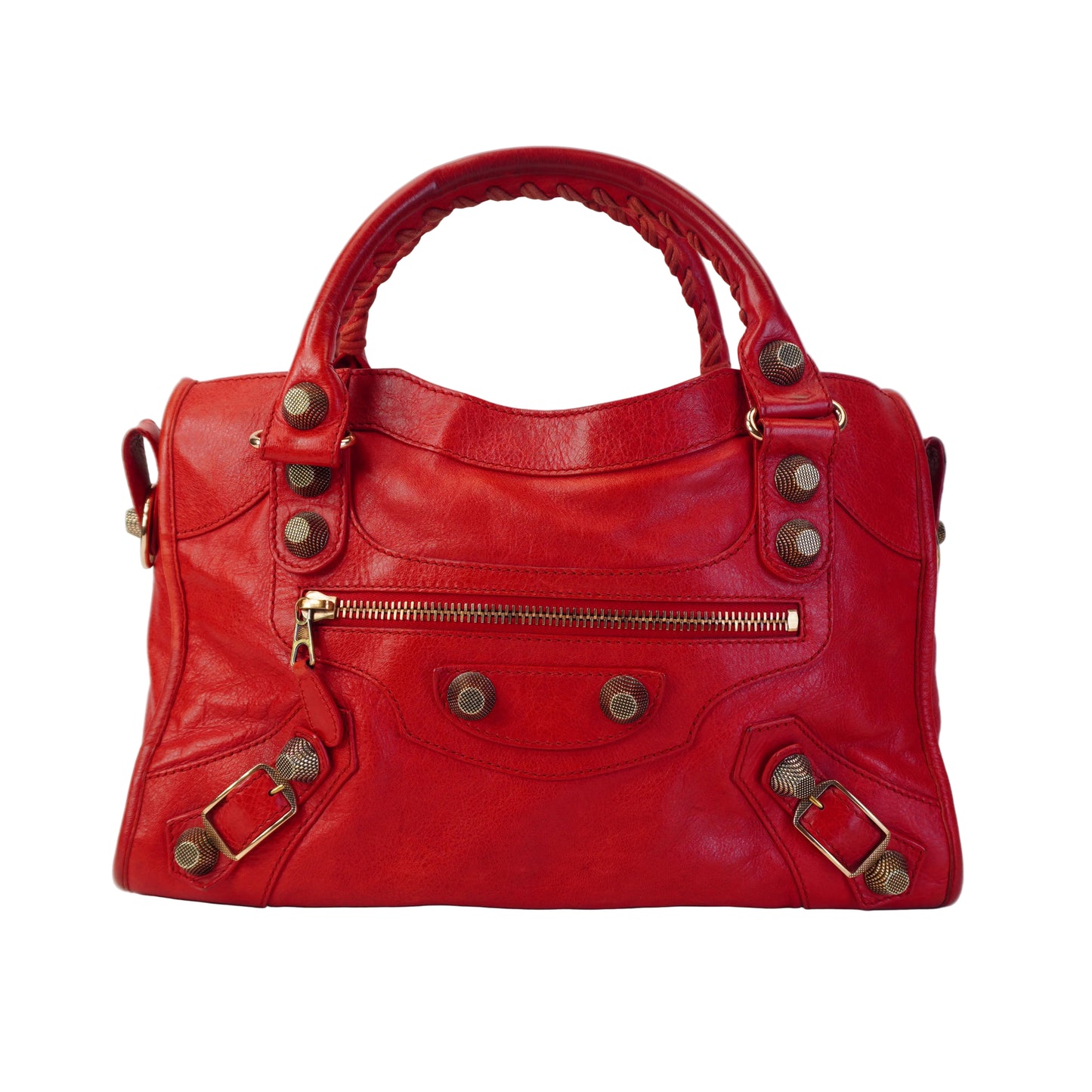 Balenciaga Giant 21 Large Lambskin Red GHW