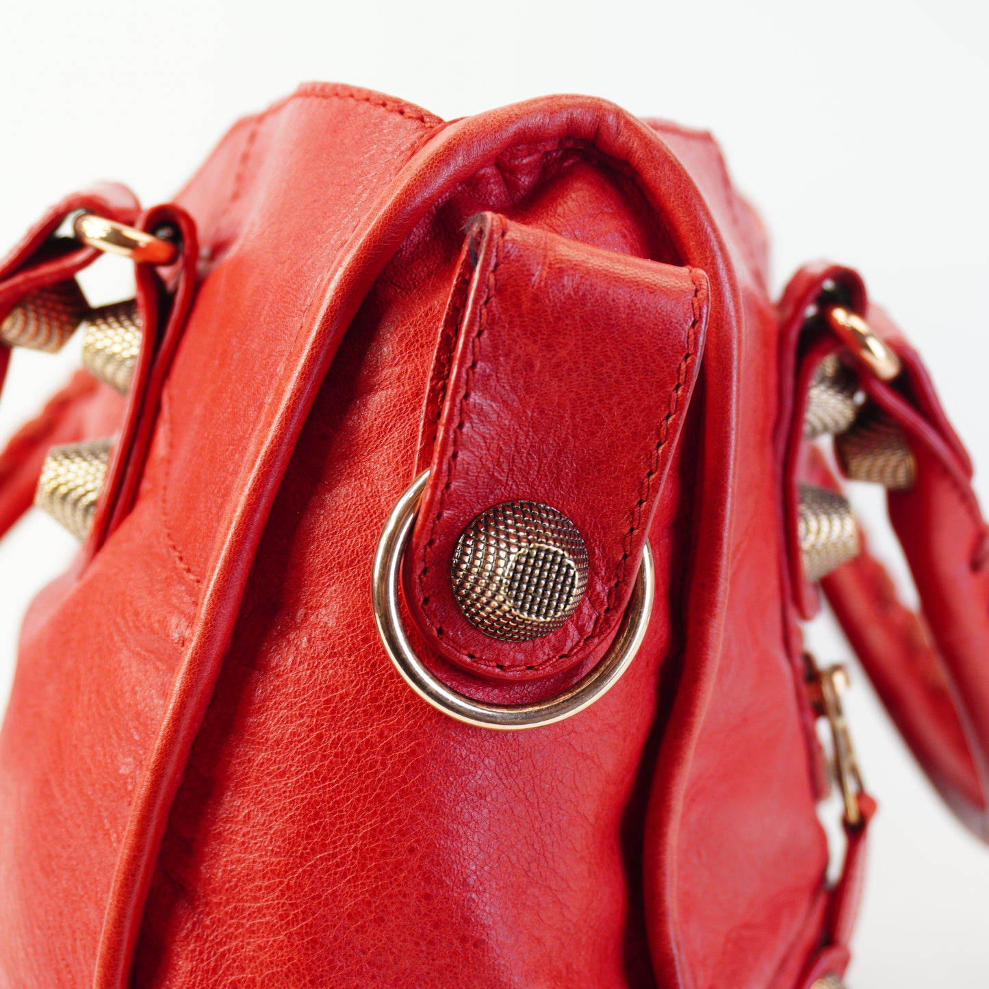 Balenciaga Giant 21 Large Lambskin Red GHW