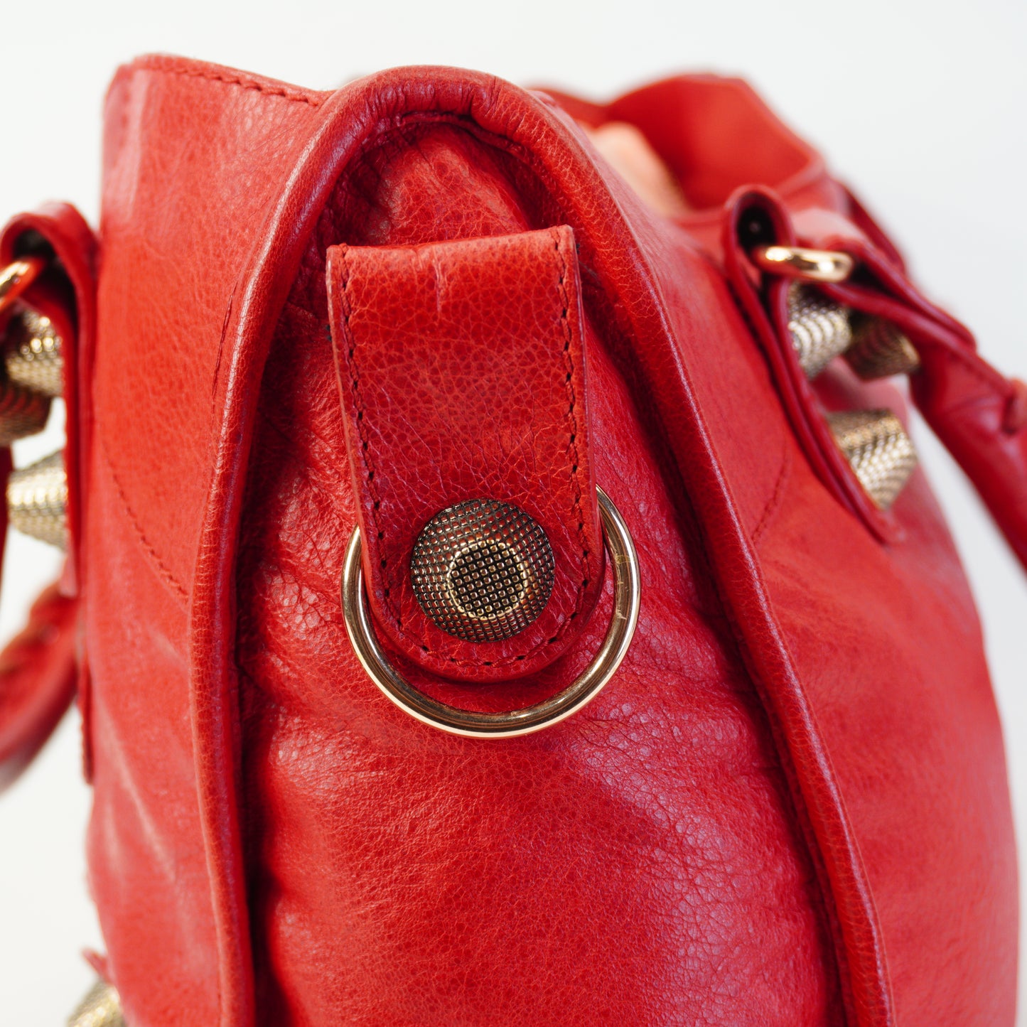 Balenciaga Giant 21 Large Lambskin Red GHW