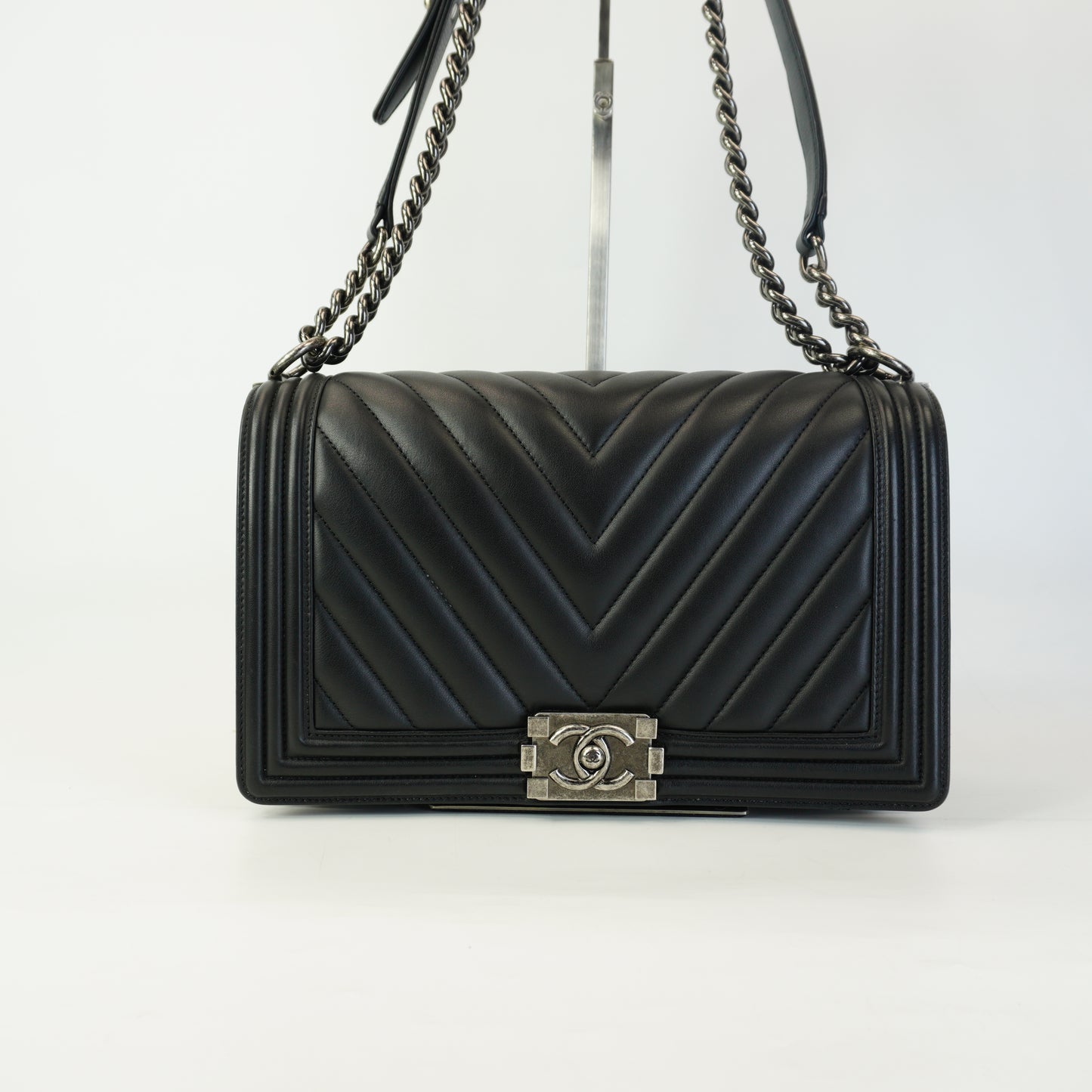 Chanel Leboy Black Bag RHW Medium