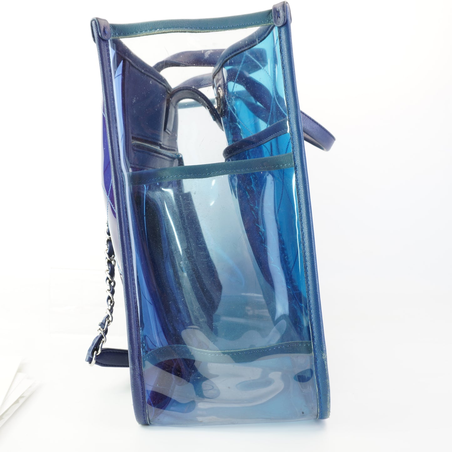 Chanel Coco Splash Shopping PVC Tote Blue
