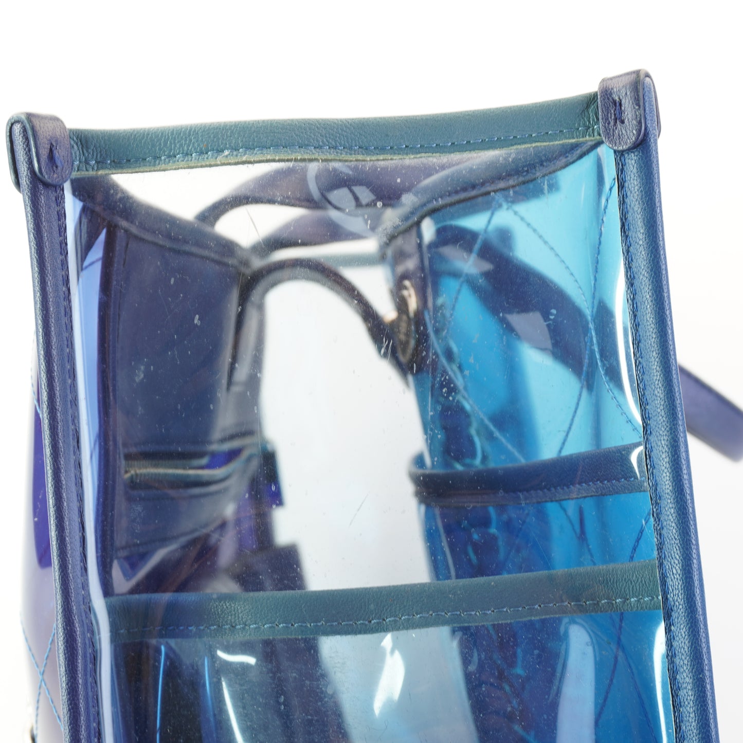 Chanel Coco Splash Shopping PVC Tote Blue