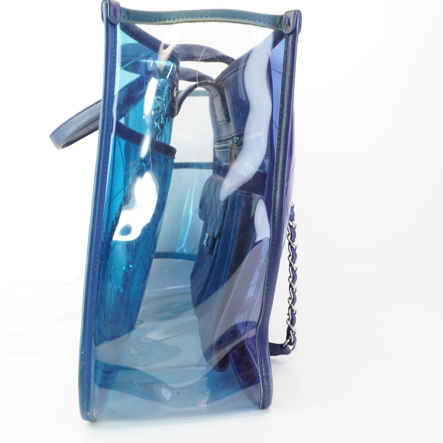 Chanel Coco Splash Shopping PVC Tote Blue