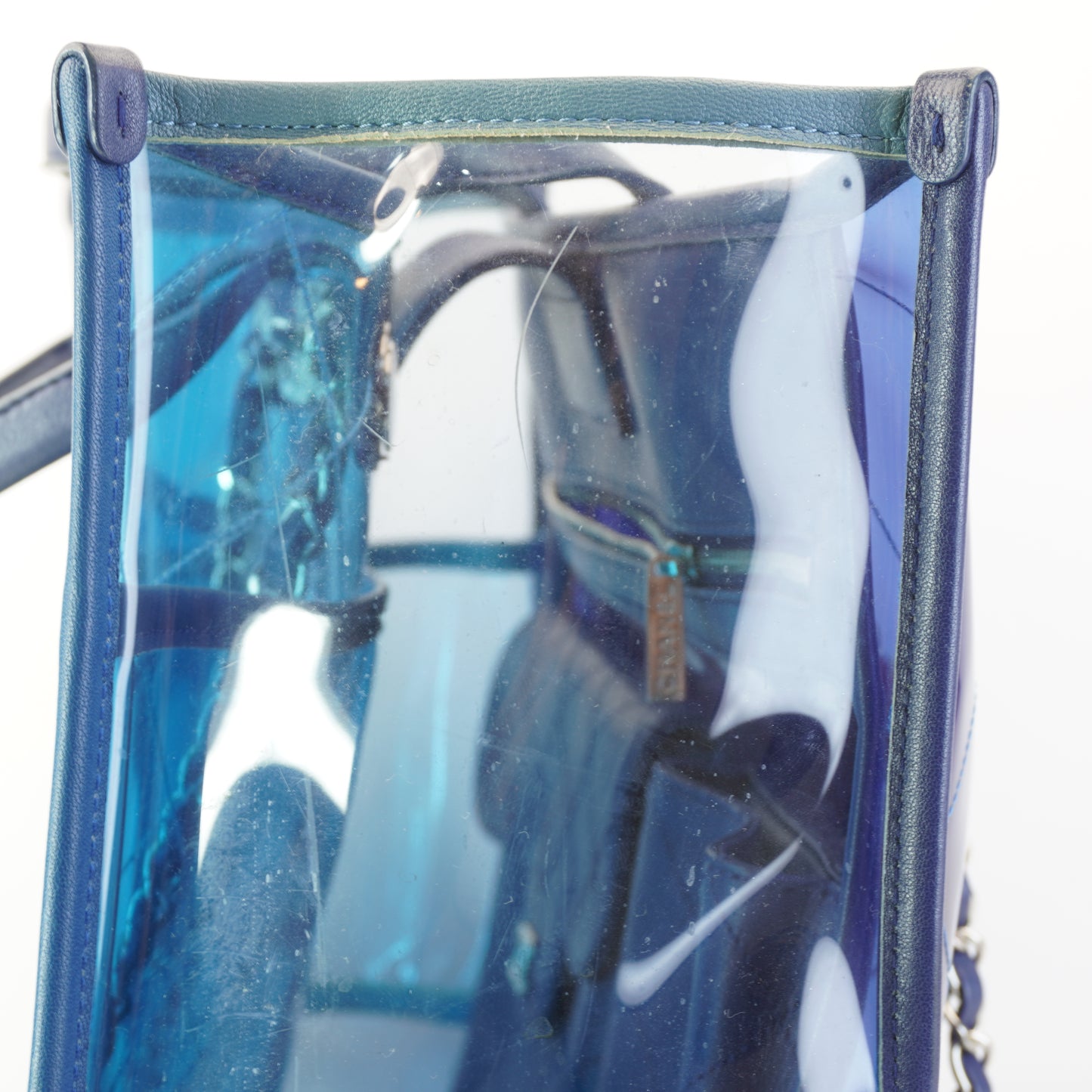 Chanel Coco Splash Shopping PVC Tote Blue