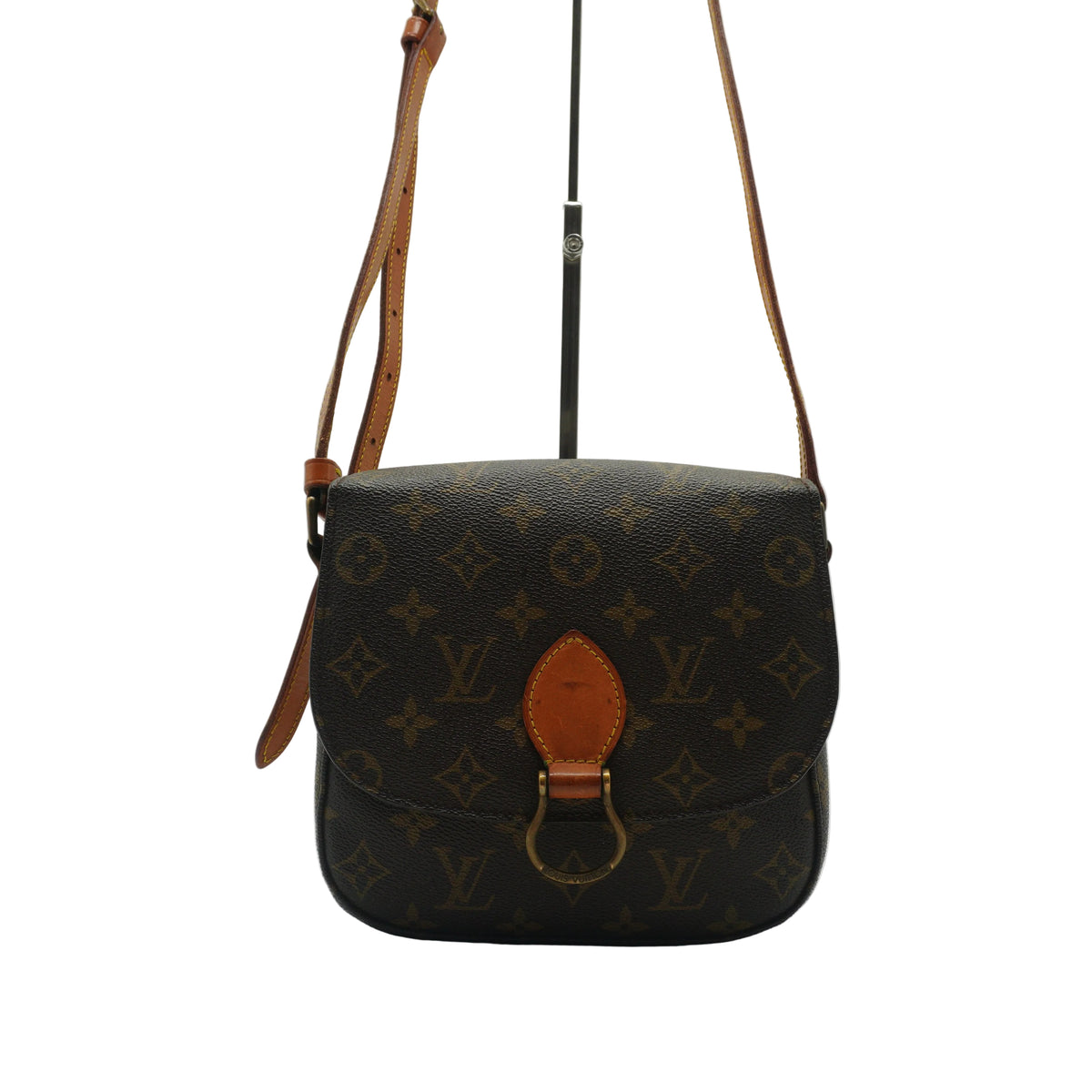 Louis Vuitton Saint Cloud Shoulder Bag PM Monogram Canvas Brown GHW