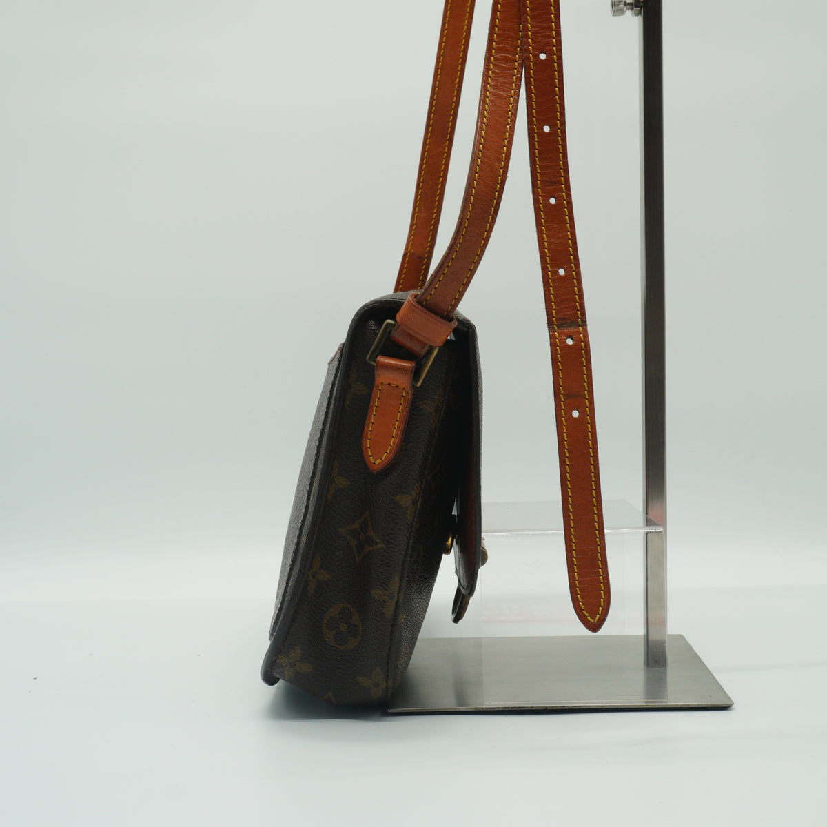 Louis Vuitton Saint Cloud Shoulder Bag PM Monogram Canvas Brown GHW